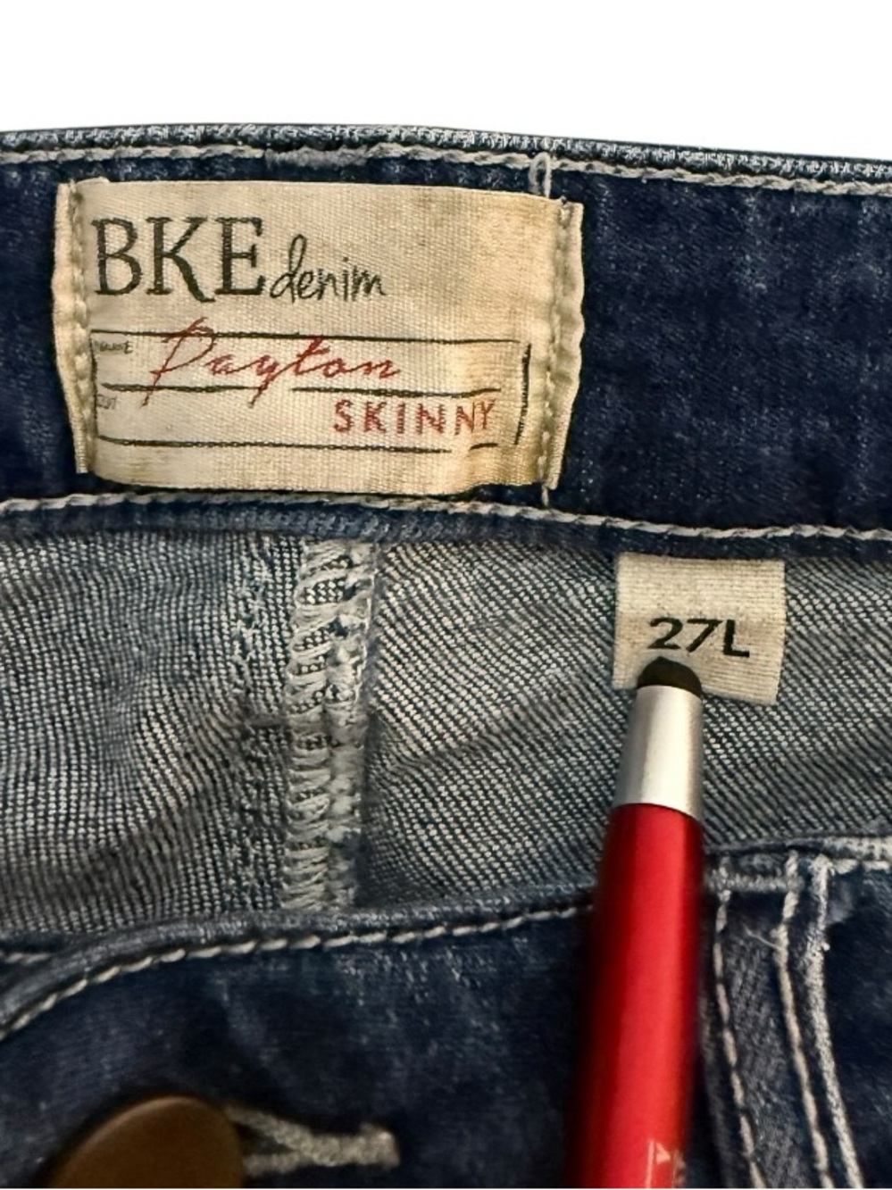 BKE Payton Denim Sz 27 Payton Ankle Skinny Jeans Medium Wash Stretch - Picture 6 of 6